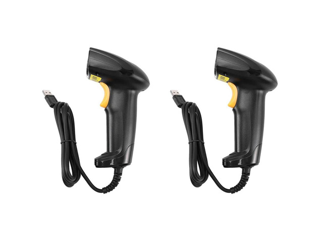 Ruth's sister 2X Barcode Scanner Handheld Scanner With Stand Holder Automatic Bar Code Reader Auto Scanning POS Scan For Inventory