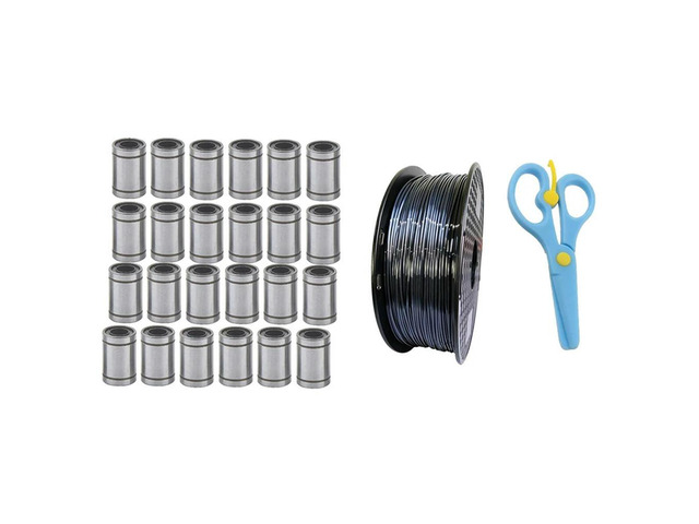 Ruth's sister 24Pcs Lm8uu 8Mm Linear Ball Bearing & 1 Roll 3D Printer Parts 1.75Mm Pla Filament Plastic With Plastic Scissors