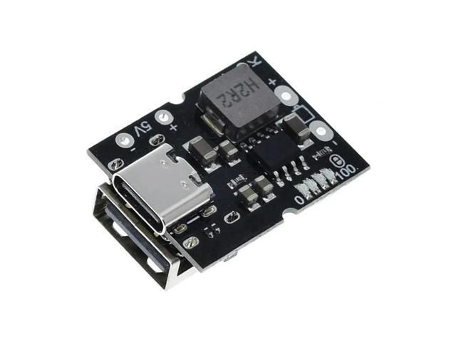 Type-C USB 5V 2A Boost Converter Step-Up Power Module Lithium Charging Protection Board DIY Charger,with Welding-AB01
