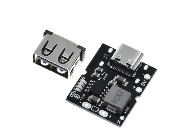 Type-C USB 5V 2A Boost Converter Step-Up Power Module Lithium Charging Protection Board DIY Charger,No Welding-AB01