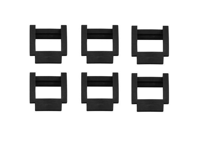 6Pcs PCIe Riser Clip Lock Mining PCIE Riser 1X Retainer Vertical Mount Locker PCI-E X1 Holder for Miner Mining Black-AB01