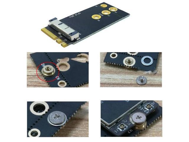 1PCS NGFF M.2 Key A/E Adapter Card Wireless Network Card Adapter Card for BCM94360CS2 BCM94360 BCM943224 Network Card-AB01