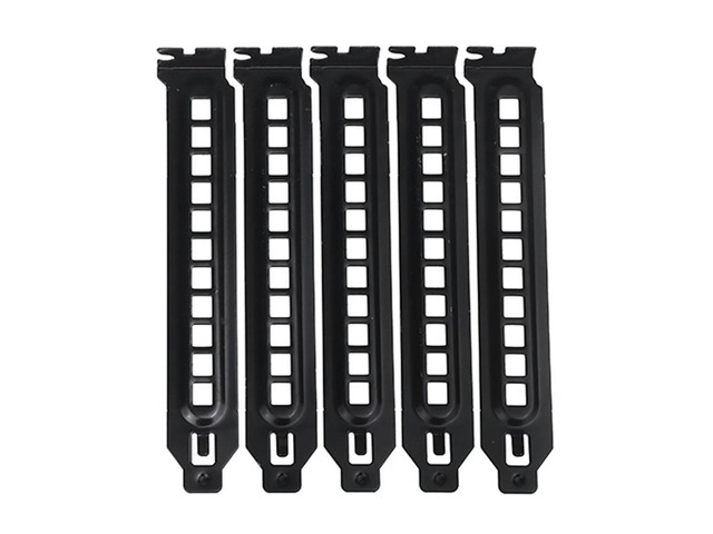 5Pcs PCI Slot Cover Dust Filter Blanking Board Cooling Fan Dust Filter Ventilation for PC Computer Case, with Hole-AB01