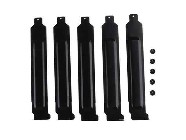 5PCS Metal PCI Slot Covers Bracket with Screws Full Profile Expansion Dust Filter Blanking Plate for PCI Slot-AB01