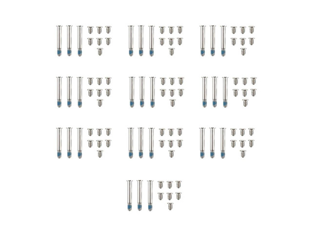 100Pcs/10Sets A1278 A1286 A1297 Bottom Screws for Pro 13Inch 15Inch Lower Bottom Case Cover Screws Set 2008-2012-AB01