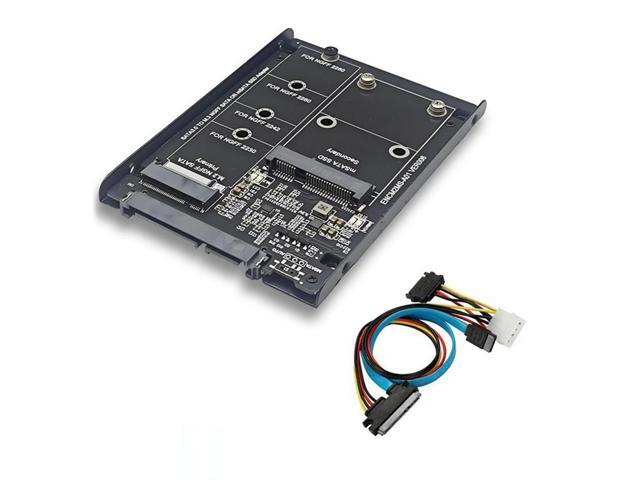 SSD Case Enclosure M2 NGFF & MSATA to SATA3.0 6Gb 2.5In Adapter Riser CardBoard with Socket Support M.2 SATA SSD MSATA SSD-AB01