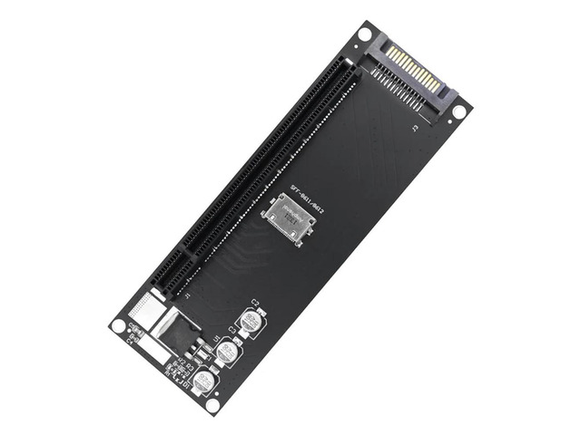 Mainboard SFF-8611 8612 NVMe M.2 SSD to PCIe 4.0 X16 Adapter Expansion Card PCIe X4 Riser Card External Graphics-AB01