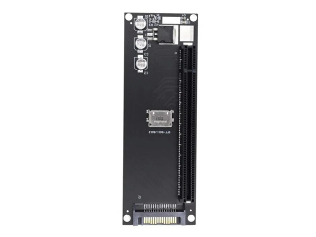PCIe to SFF-8611 Adapter,Oculink SFF-8611 to PCIe PCI-Express 16X 4X Adapter with SATA Power Port for Mainboard Graphics-AB01