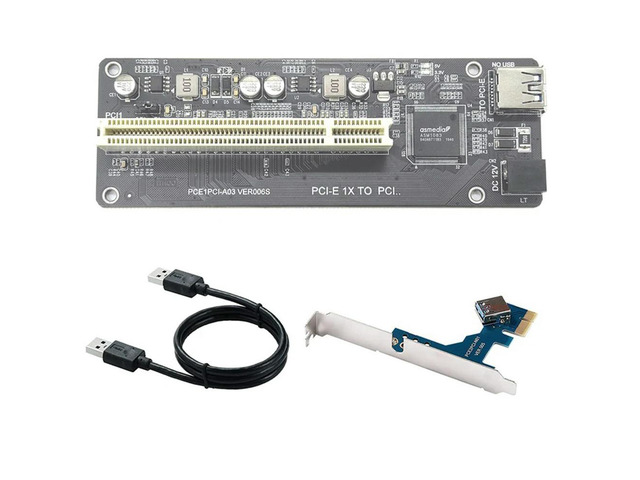 PCI-E to PCI Expansion Adapter Card ASM1083 Support Capture Card Sound Card Parallel Card Golden Tax Card-AB01