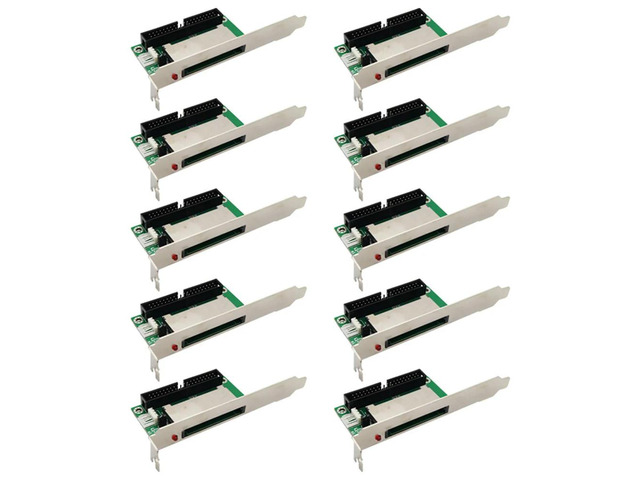 10Pcs 40-Pin Compact Flash Card to 3.5 IDE Converter Adapter Pci Bracket Back Panel-AB01