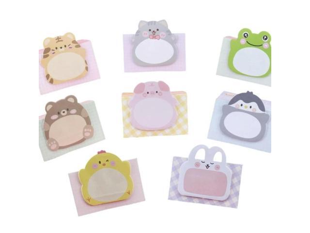 Cartoon Animal Notes 160 Sheets 60x58mm Adheive Notes Small Notepads Pocket Memo Pad Reminder on Notebook Planner