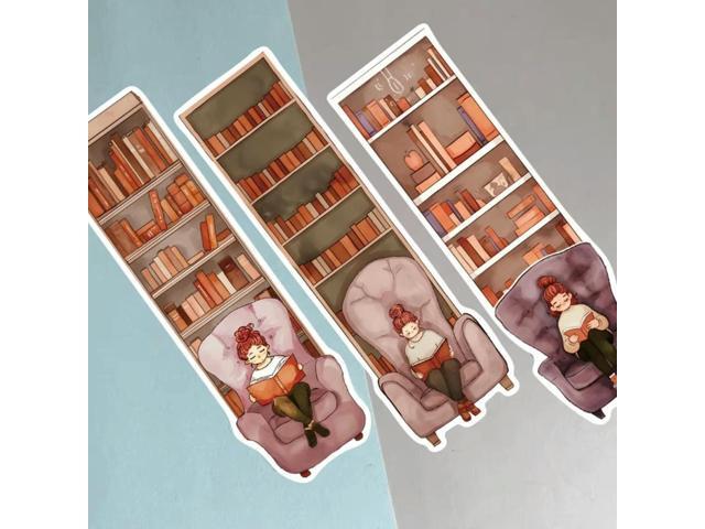 30 Sheets Reading Bookmarks Simple Book Markers Creative Page Marker Bookcase Bookmarks Gift for Students Book Lovers