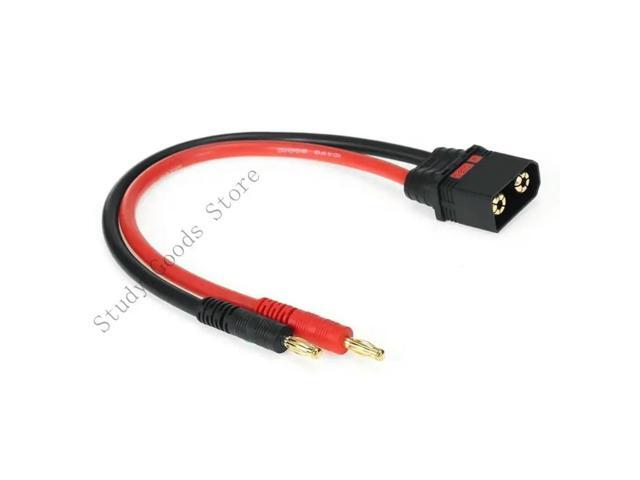Male to 4mm Gold Plated Banana Plug Charging Extension Cable 10AWG