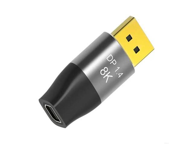 Two Function Mini DisplayPort Adapter Support Up to 8K@60Hz 4K@144Hz Resolution