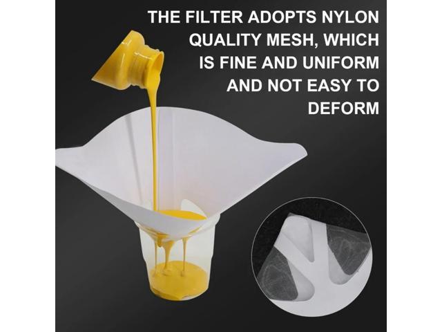 Resin 3D Printer Paper Filter Photocuring Consumables Thicker White Paper Funnel Photo Curing 3D Printer Accessories