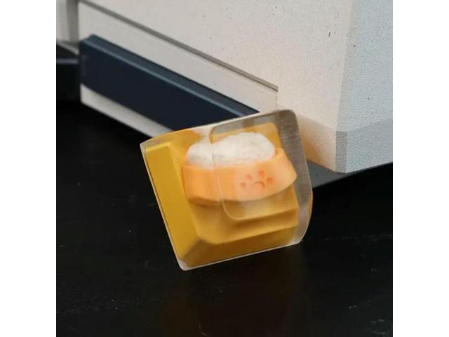 Dog Bowl Keycaps DIY Personality Cartoon Keycap Replacement Bottom Keycaps Gift for Mechanical Keyboard Caps 3D Keycaps