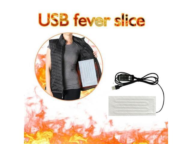 Heating Pad USB Heating Wire Heating Mat 5V Electric Heating Element Film Heater Pad for Warming Feet Heating Vest Coat