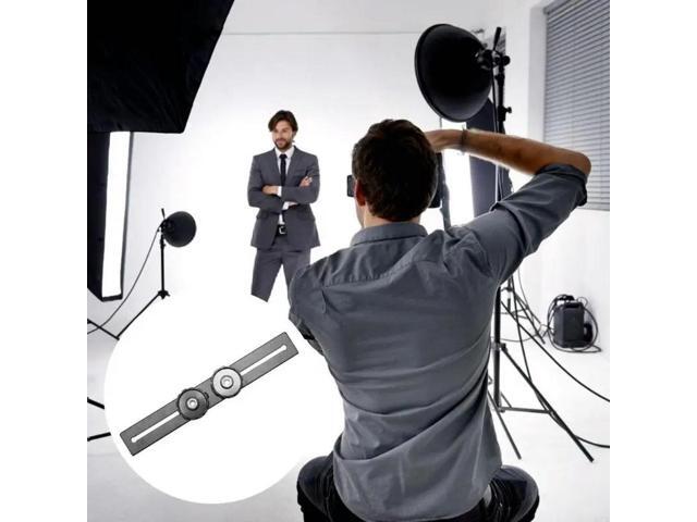 Lightweight and Portable Double Tripod Bracket for Studio Use 1/4 3/8 Hole