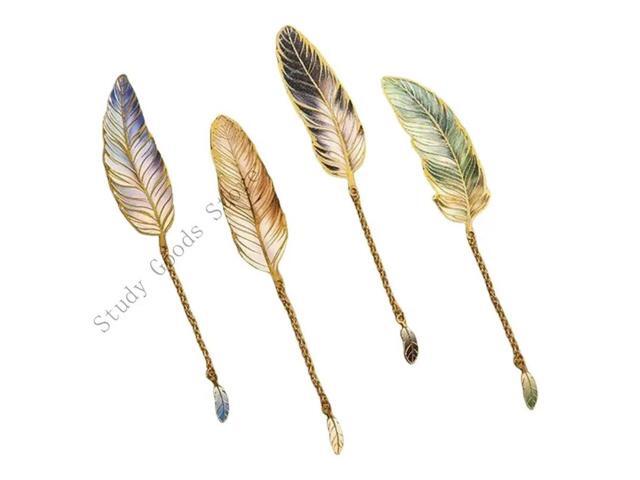 4 Pcs Metal Bookmarks Retro Bookmarks Reading Bookmarks Page Marker