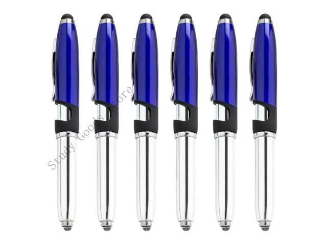 6pcs LED Ballpoint Pen 1.0mm Smooth Writing Pen Pen Gift for Student