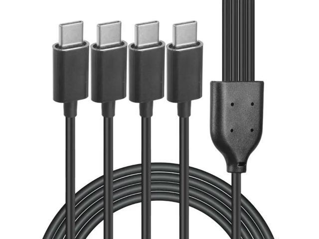 4 In 1 USB C Charging Cable for Mobile Phones Laptops Tablets and More with Enhances Durability Support 5V Charging