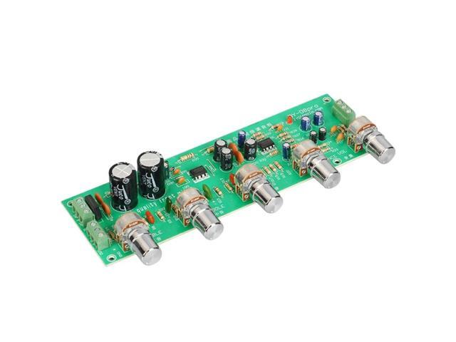 BY-08 HiFi Preamplifier Board Bass Mid Treble Balance Volume Adjustable Preamp Board with Tone Control