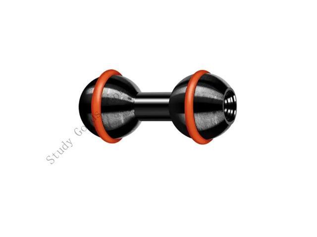 1in Ball Adapter with M6 & 1/4inch Threadeds Pin Aluminium Alloy Fixed Ball Head Mounting Adapter for Action Camera