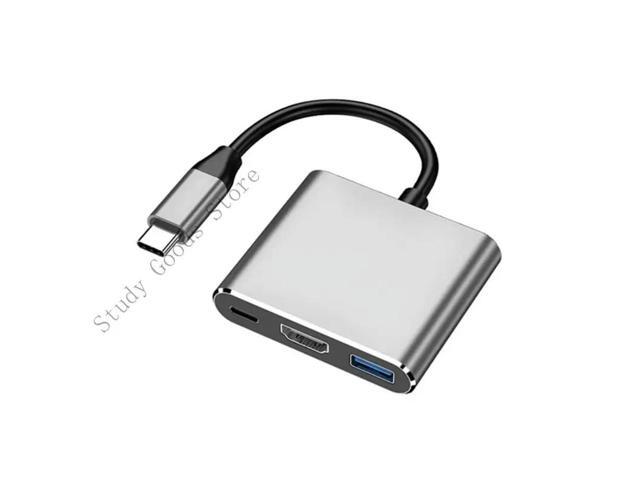 USB C to HDMIs Adapter with 100W Power Delivery USB3.0 Port Supports 4 K Display for P40 Mate30