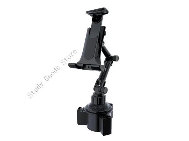 Car Cup Holder Tablets Mount Adjustable Arm No Shaking Fit 4-12.9inch Devices