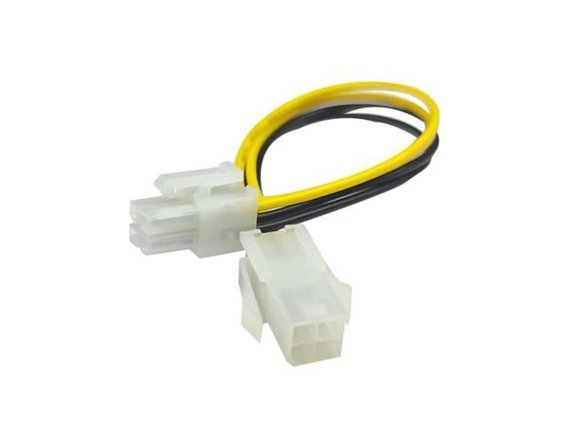 4Pin PC Cable CPU Power Supply Extension Cord Cable Desktop 4 Pin 4P ATX Power Male to Female Connector Cable 20cm 7.9''