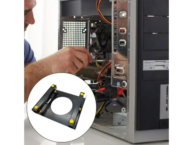 3.5Inch Hard Disk Metal Shock Absorbers Bracket for 3.5Inch Hard Disk to 5.25Inch Bay Adapter Suspension Design