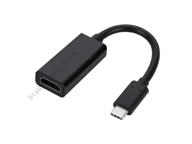 Type C to HDTV 4K Adapter USB C Male to HDTV Female Converter Cable 4K@60Hz