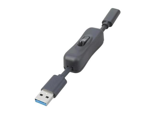 USB3.0 Extension Cable Extender Male to Female Type C Extension Cord with Switches Fast Data Transfer for Printer Camera