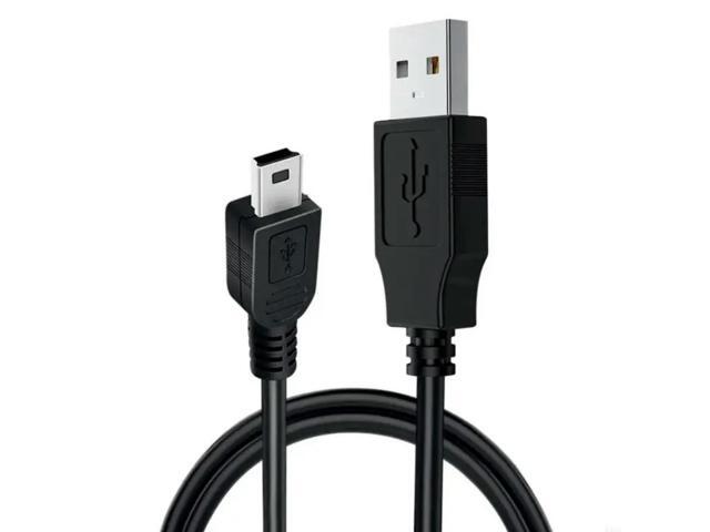 80cm Fast Charging USB Data Cord Mini USB Cable Line for Speakers and More Black