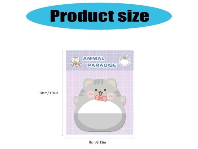 Cartoon Animal Notes 160 Sheets 60x58mm Adheive Notes Small Notepads Pocket Memo Pad Reminder on Notebook Planner