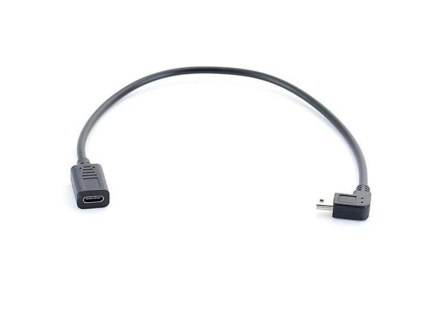 UsbC to Mini USB Cable Type C to Mini USB 5P Adapter Mini USB toAdapter 90 DegreeMiniUSB