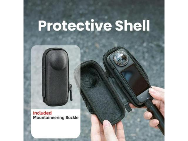 Compact Travel Bag Carrying Case for 360 Action Camera Gear Lightweight EVA Shell Protections Organiser