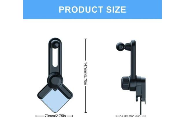 Car Dashboard Front Mount Phone Holder Base with 17mm Interfaces for Automotive