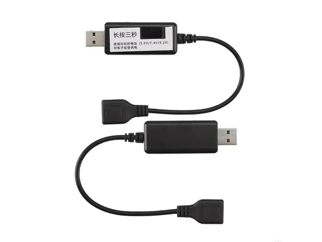 Fingerprint Lock Emergency Boosters Cable USB Plug to 5.2V 7.4V 9.2V Safe External Power Box Voltages Regulation
