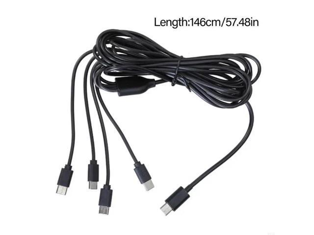 4 In 1 USB C Charging Cable for Mobile Phones Laptops Tablets and More with Enhances Durability Support 5V Charging