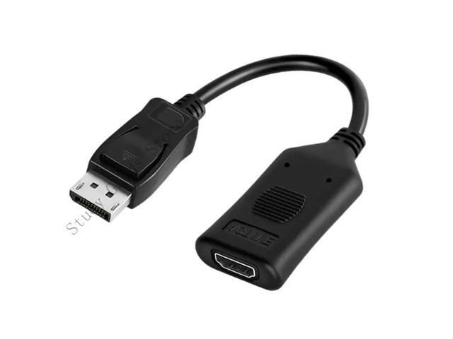 Insert and Play DisplayPort to HDTV Port 60Hz Adapter No Driver Required Compatibility With Most Operate Systems