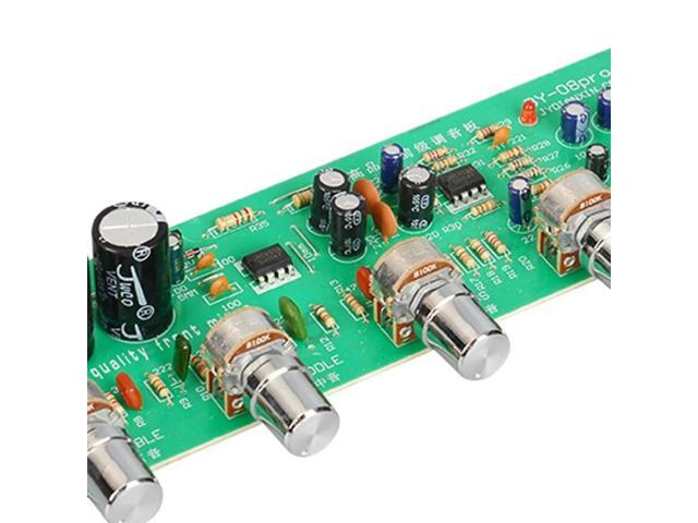 BY-08 HiFi Preamplifier Board Bass Mid Treble Balance Volume Adjustable Preamp Board with Tone Control