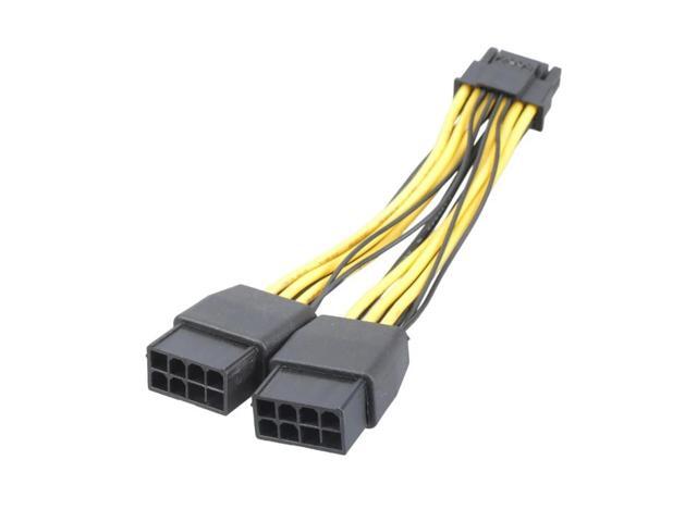 Double 8Pin 6+2PIN to 12+4Pin Adapter Cable 8Pin To 16Pin Motherboards Plugs