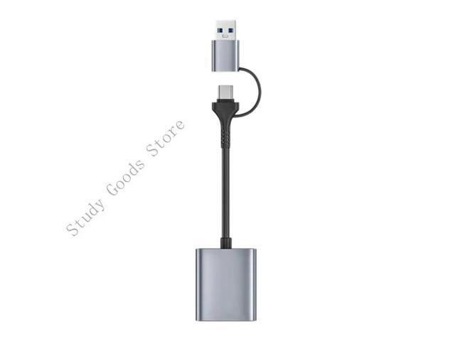 Aluminum CFast2.0 Card Reader USB Type C For DSLR Cameras Computers Laptops