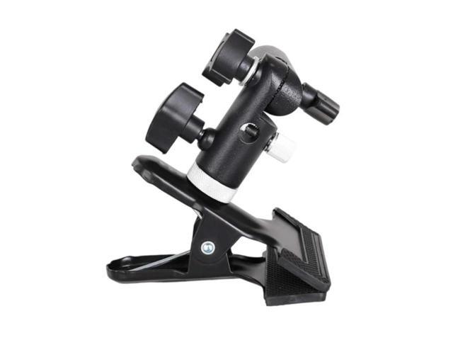 Photography Light Stand Mount Bracket with 1/4 3/8Inch Screw Adapter for Studio