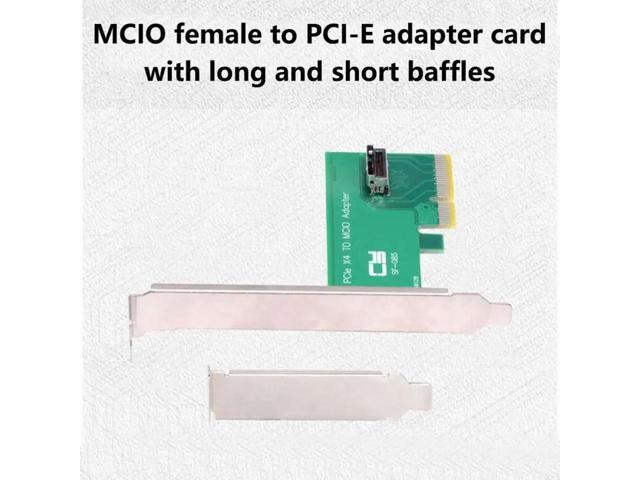 PCIE 5.0 4X to MCIO Adapter Card for Computer Expansion Adapter Mainboard