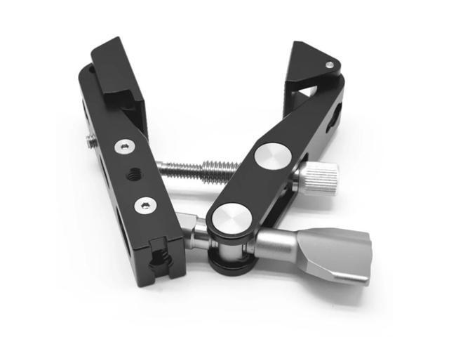 Camera Mount Adapter Clamp Multiple Purpose for Stabilizing Monitors Microphones