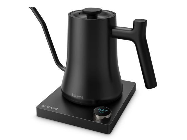 Photos - Glass ECOWELL Electric Gooseneck Kettle 0.8L, Kettle for Coffee and Tea, Tempera
