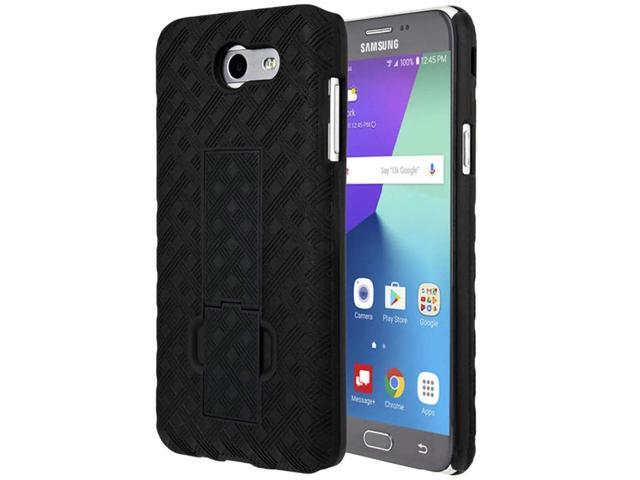 Samsung Galaxy J7 5.5' (1st Gen 2017) Rome Tech Shell Holster Combo Case - Black