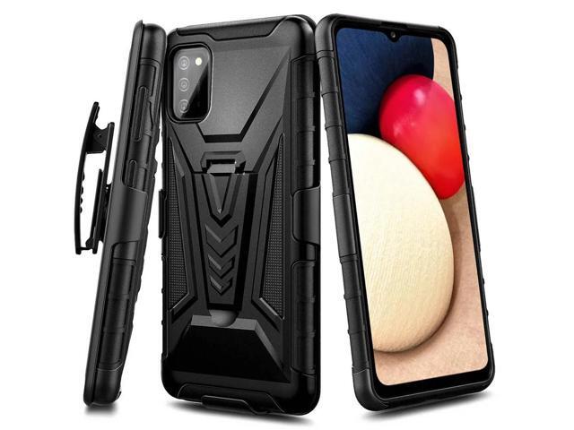 Rome Tech For Samsung Galaxy A03s Dual-Layer Holster Case with Kickstand
